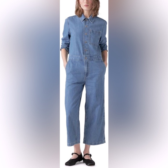 Levi’s Strauss & Company Pants - Levi’s Denim Jumpsuit Size XXL Zippered and Snap Front Closure Long Sleeve